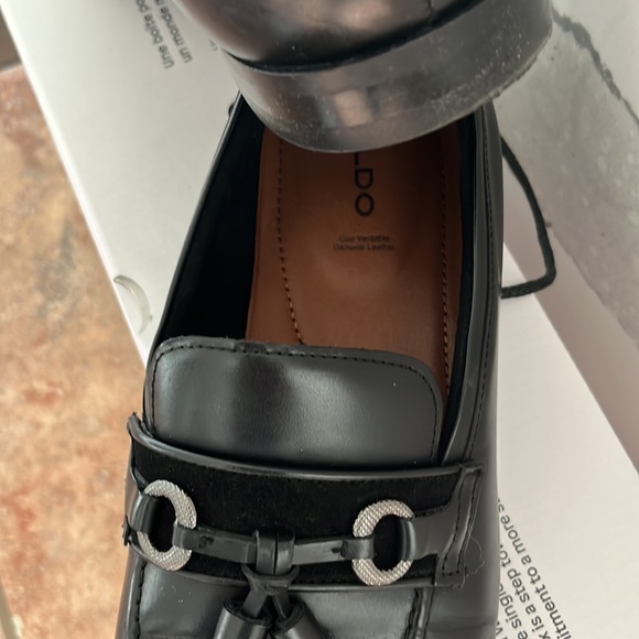 Aldo men’s shoes black leather - Picture 4 of 6